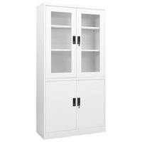 Thumbnail for Büroschrank Weiß 90x40x180 cm Stahl