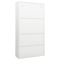 Thumbnail for Büroschrank Weiß 90x40x180 cm Stahl