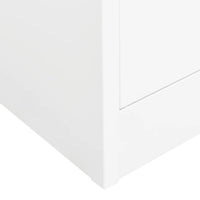Thumbnail for Büroschrank Weiß 90x40x180 cm Stahl