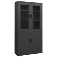 Thumbnail for Büroschrank Anthrazit 90x40x180 cm Stahl