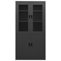 Thumbnail for Büroschrank Anthrazit 90x40x180 cm Stahl
