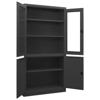 Thumbnail for Büroschrank Anthrazit 90x40x180 cm Stahl
