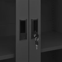 Thumbnail for Büroschrank Anthrazit 90x40x180 cm Stahl