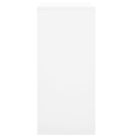 Thumbnail for Büroschrank mit Schiebetür Weiß 90x40x90 cm Stahl