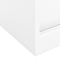 Thumbnail for Büroschrank mit Schiebetür Weiß 90x40x90 cm Stahl