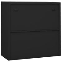 Thumbnail for Büroschrank mit Schiebetür Anthrazit 90x40x90 cm Stahl
