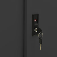 Thumbnail for Büroschrank mit Schiebetür Anthrazit 90x40x90 cm Stahl