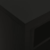 Thumbnail for Schrank mit Schiebetür Schwarz 90x40x90 cm Stahl