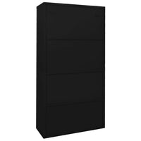 Thumbnail for Büroschrank mit Schiebetür Schwarz 90x40x180 cm Stahl