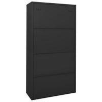 Thumbnail for Büroschrank mit Schiebetür Anthrazit 90x40x180 cm Stahl