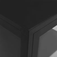 Thumbnail for Sideboard Schwarz 38x35x70 cm Stahl und Glas