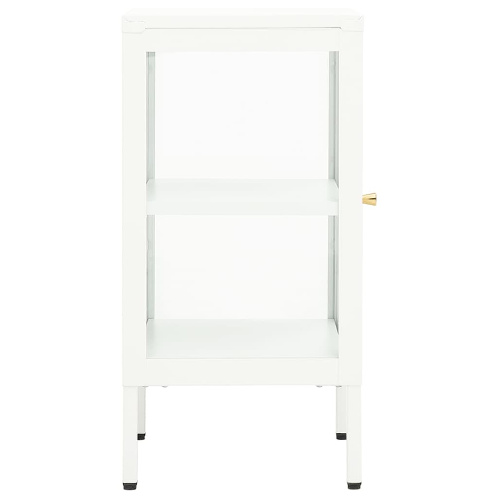 Sideboard 38x35x70 cm Metall und Glas
