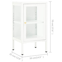 Thumbnail for Sideboard 38x35x70 cm Metall und Glas