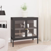Thumbnail for Sideboard Anthrazit 70x35x70 cm Stahl und Glas