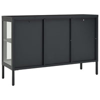 Thumbnail for Sideboard Anthrazit 105x35x70 cm Stahl und Glas