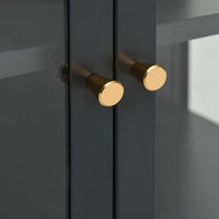 Thumbnail for Sideboard Anthrazit 105x35x70 cm Stahl und Glas