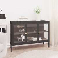 Thumbnail for Sideboard Anthrazit 105x35x70 cm Stahl und Glas