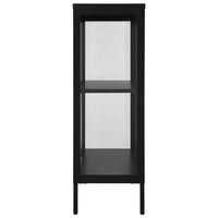 Thumbnail for Sideboard Schwarz 75x35x105 cm Stahl und Glas