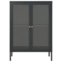 Thumbnail for Sideboard Anthrazit 75x35x105 cm Stahl und Glas
