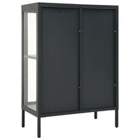 Thumbnail for Sideboard Anthrazit 75x35x105 cm Stahl und Glas