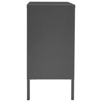 Thumbnail for Sideboard Anthrazit 75x35x70 cm Stahl und Hartglas