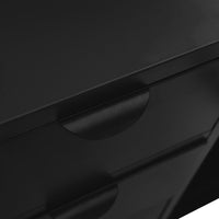 Thumbnail for Sideboard Schwarz 105x35x70 cm Stahl und Hartglas