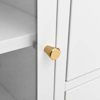 Thumbnail for Sideboard Weiß 105x35x70 cm Stahl und Hartglas