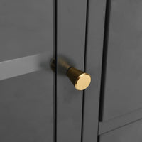 Thumbnail for Sideboard Anthrazit 105x35x70 cm Stahl und Hartglas