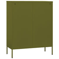 Thumbnail for Lagerschrank Olivgrün 80x35x101,5 cm Stahl