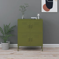 Thumbnail for Lagerschrank Olivgrün 80x35x101,5 cm Stahl