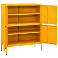 Thumbnail for Lagerschrank Senfgelb 80x35x101,5 cm Stahl
