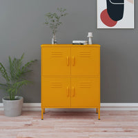 Thumbnail for Lagerschrank Senfgelb 80x35x101,5 cm Stahl