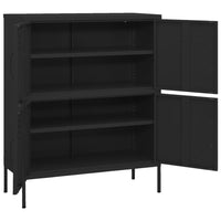 Thumbnail for Lagerschrank Schwarz 80x35x101,5 cm Stahl