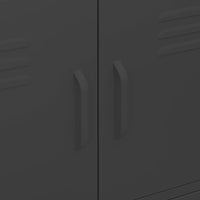 Thumbnail for Lagerschrank Schwarz 80x35x101,5 cm Stahl