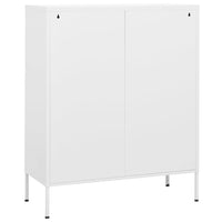 Thumbnail for Lagerschrank Weiß 80x35x101,5 cm Stahl