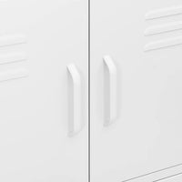 Thumbnail for Lagerschrank Weiß 80x35x101,5 cm Stahl