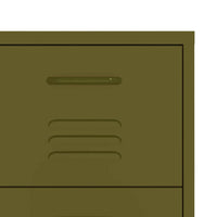 Thumbnail for Schubladenschrank Olivgrün 80x35x101,5 cm Stahl