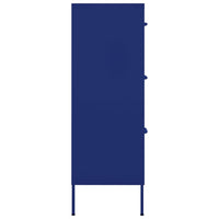 Thumbnail for Schubladenschrank Marineblau 80x35x101,5 cm Stahl