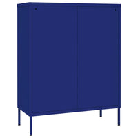 Thumbnail for Schubladenschrank Marineblau 80x35x101,5 cm Stahl