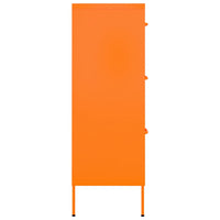 Thumbnail for Schubladenschrank Orange 80x35x101,5 cm Stahl