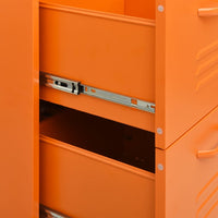 Thumbnail for Schubladenschrank Orange 80x35x101,5 cm Stahl