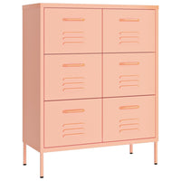 Thumbnail for Schubladenschrank Rosa 80x35x101,5 cm Stahl