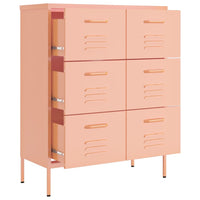 Thumbnail for Schubladenschrank Rosa 80x35x101,5 cm Stahl