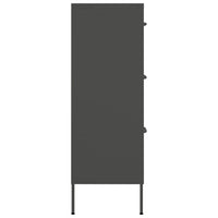 Thumbnail for Schubladenschrank Anthrazit 80x35x101,5 cm Stahl