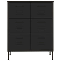 Thumbnail for Schubladenschrank Schwarz 80x35x101,5 cm Stahl