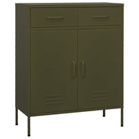 Thumbnail for Lagerschrank Olivgrün 80x35x101,5 cm Stahl