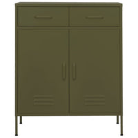 Thumbnail for Lagerschrank Olivgrün 80x35x101,5 cm Stahl