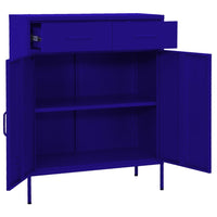Thumbnail for Lagerschrank Marineblau 80x35x101,5 cm Stahl