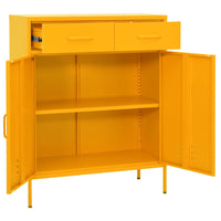 Thumbnail for Lagerschrank Senfgelb 80x35x101,5 cm Stahl