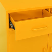 Thumbnail for Lagerschrank Senfgelb 80x35x101,5 cm Stahl